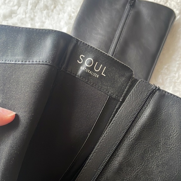 Naturalizer Black Leather Boots - Picture 5 of 6